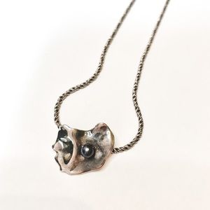 Black pearl oyster necklace